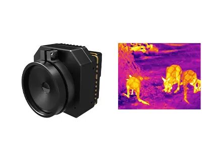 Núcleo Uncooled 640x512 12μm da câmera de PLUG612 LWIR com imagiologia térmica clara
