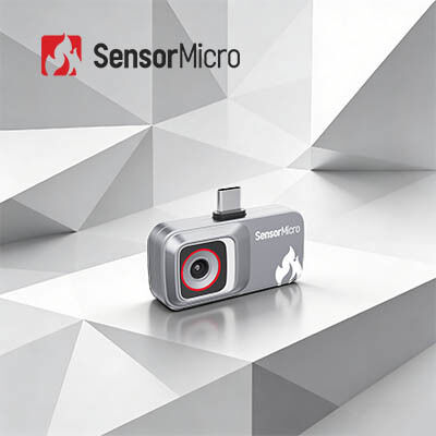 Câmera térmica plug-in LWIR não resfriada com resolução de 120×90/12μm, interface USB 2.0 e tensão de operação de 3,3V