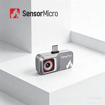 Câmera Térmica com Resolução de 120×90, tamanho de dongle, com Interface USB 2.0 para Dispositivos Móveis