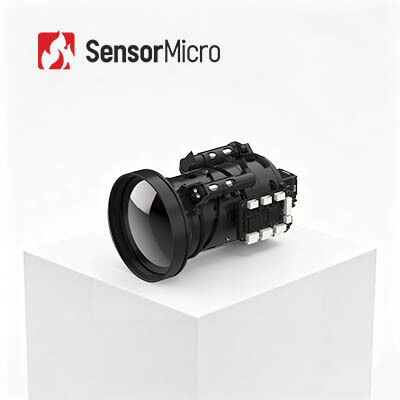 Módulo térmico não resfriado com detector de infravermelho LWIR de resolução 640x512 e pitch de pixels de 12μm para imagens de alta sensibilidade